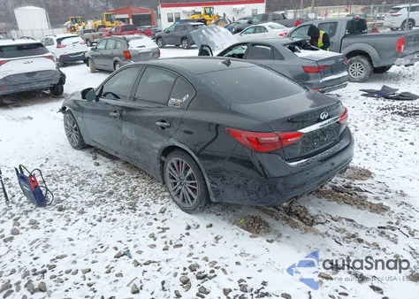 2018 Infiniti Q50 3.0T Red Sport 400 from USA, damaged, VIN JN1FV7AR5JM481409
